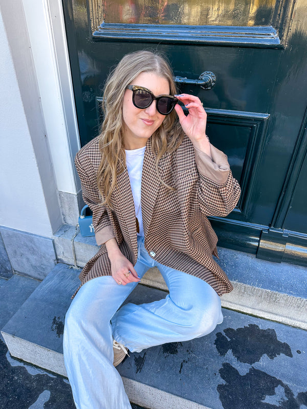 Oversized blazer dames – Loszittende boxy blazerjas met revers-Boutique Moda
