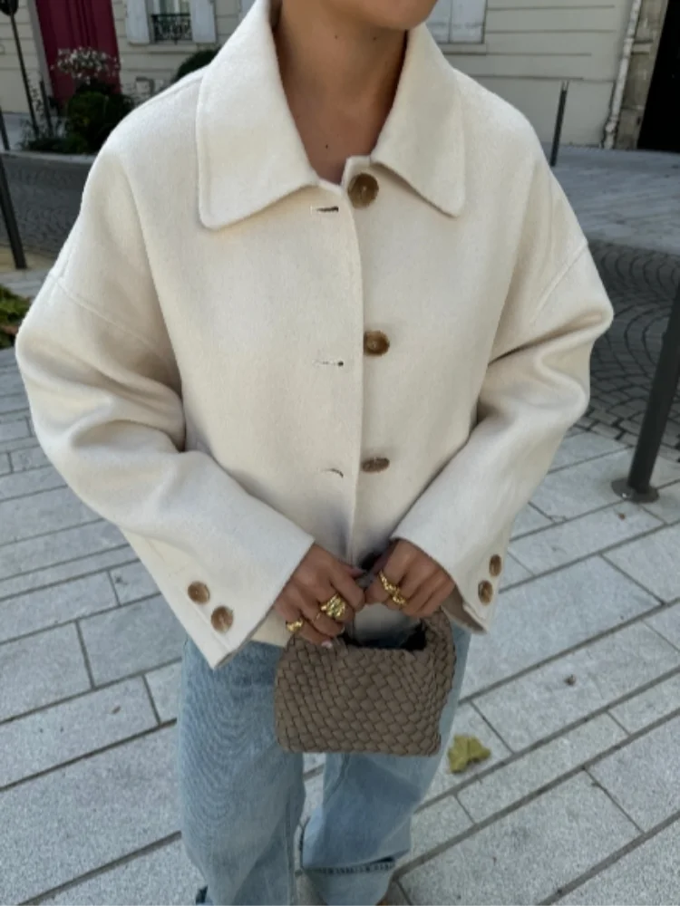 Oversized jas - Korte overgangsjas voor dames-Boutique Moda
