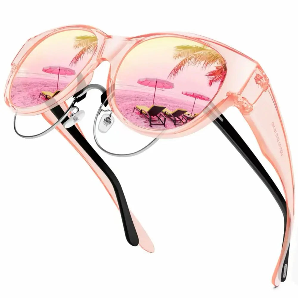 Overzetzonnebril Dames | Gepolariseerd UV400 | Over Eigen Bril | Cat-Eye-Boutique Moda