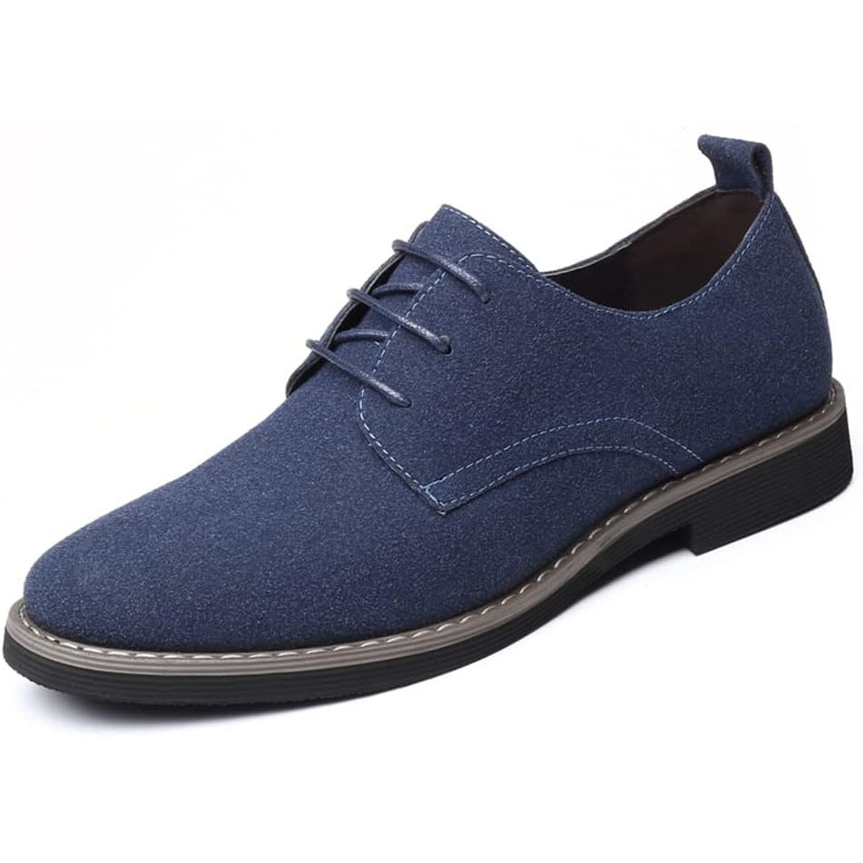 Nette schoenen heren – Derby veterschoenen in suèdelook-Boutique Moda