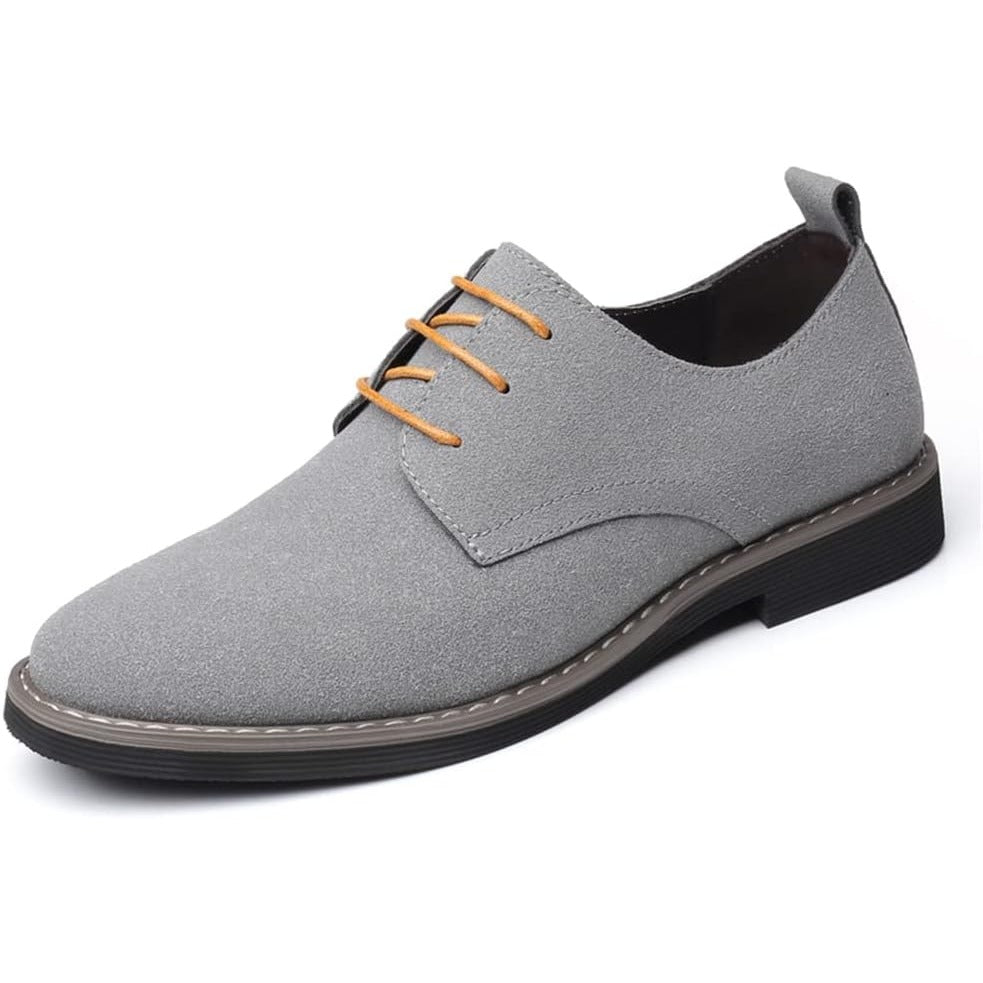 Nette schoenen heren – Derby veterschoenen in suèdelook-Boutique Moda