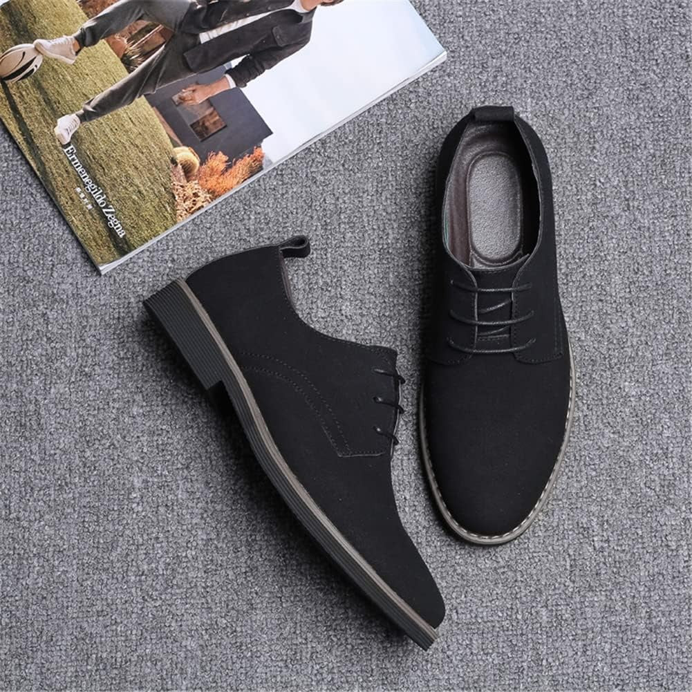 Nette schoenen heren – Derby veterschoenen in suèdelook-Boutique Moda