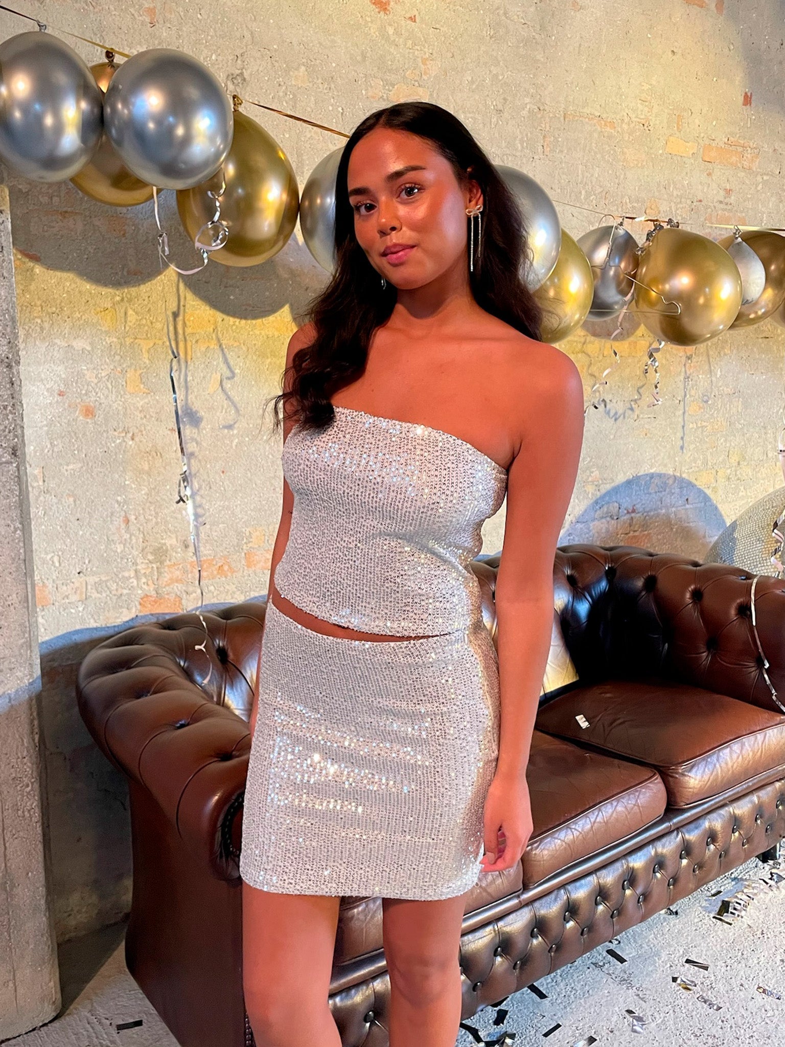 Paillettenrokje - Fonkeling - Glitter - Minirok - Feestrokje-Boutique Moda