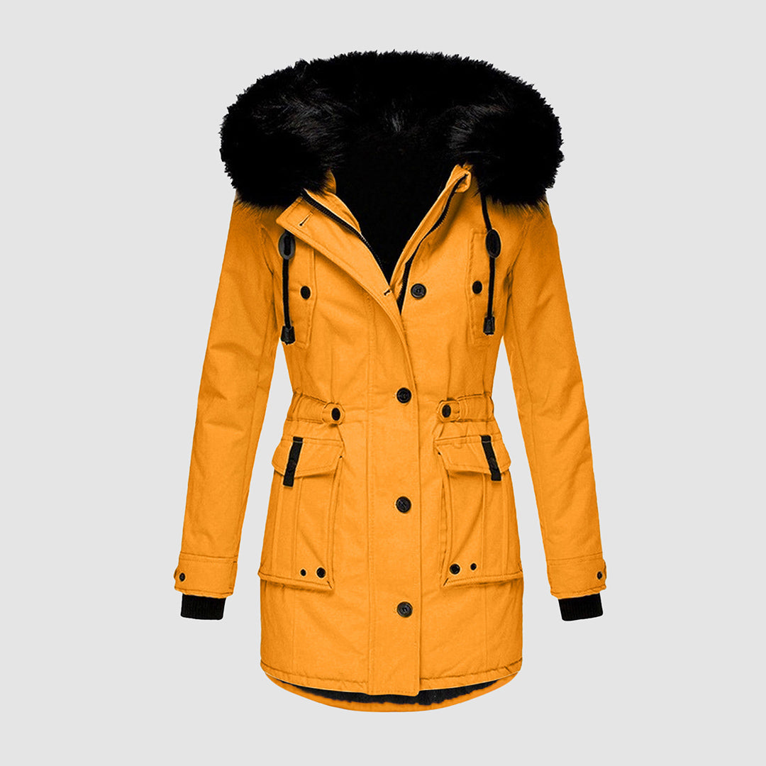 Parka jas - Warme winterjas met capuchon en bontvoering voor dames-Boutique Moda