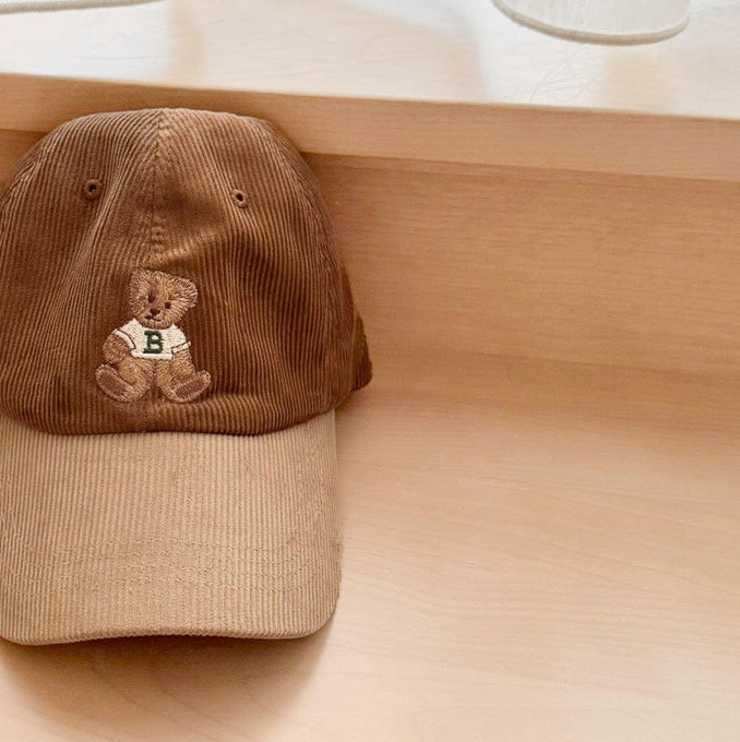 Pet Dames | Ribfluweel Geborduurde Beer | Verstelbaar-Boutique Moda