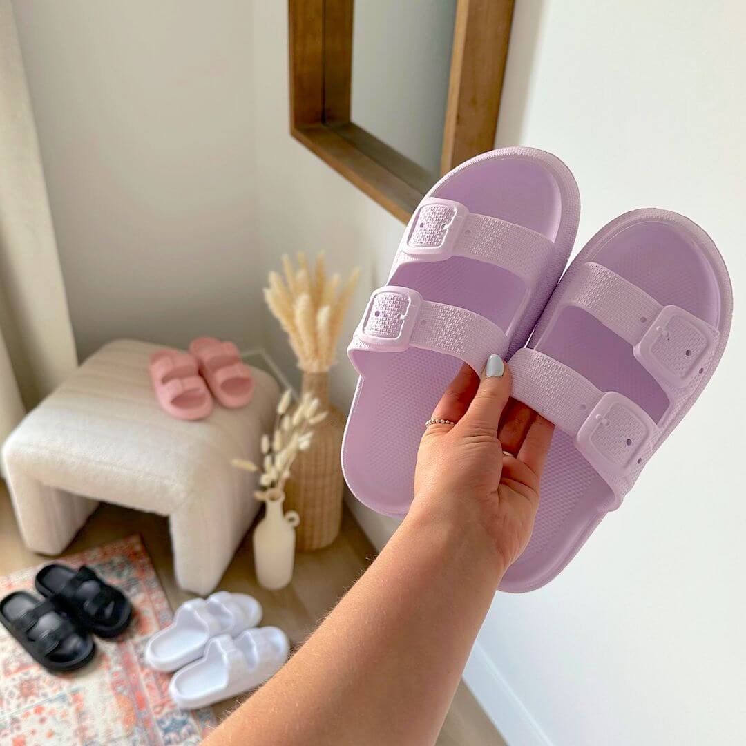 Plateauslippers Dames | EVA Zacht Voetbed | Dubbele Gesp-Boutique Moda