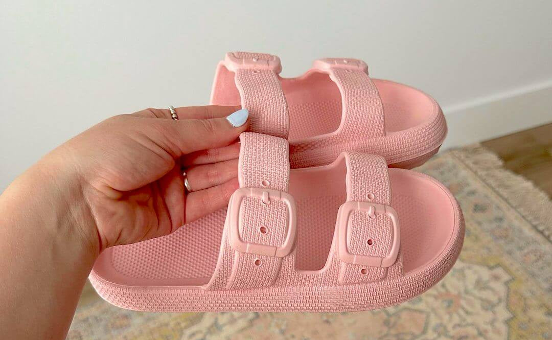 Plateauslippers Dames | EVA Zacht Voetbed | Dubbele Gesp-Boutique Moda