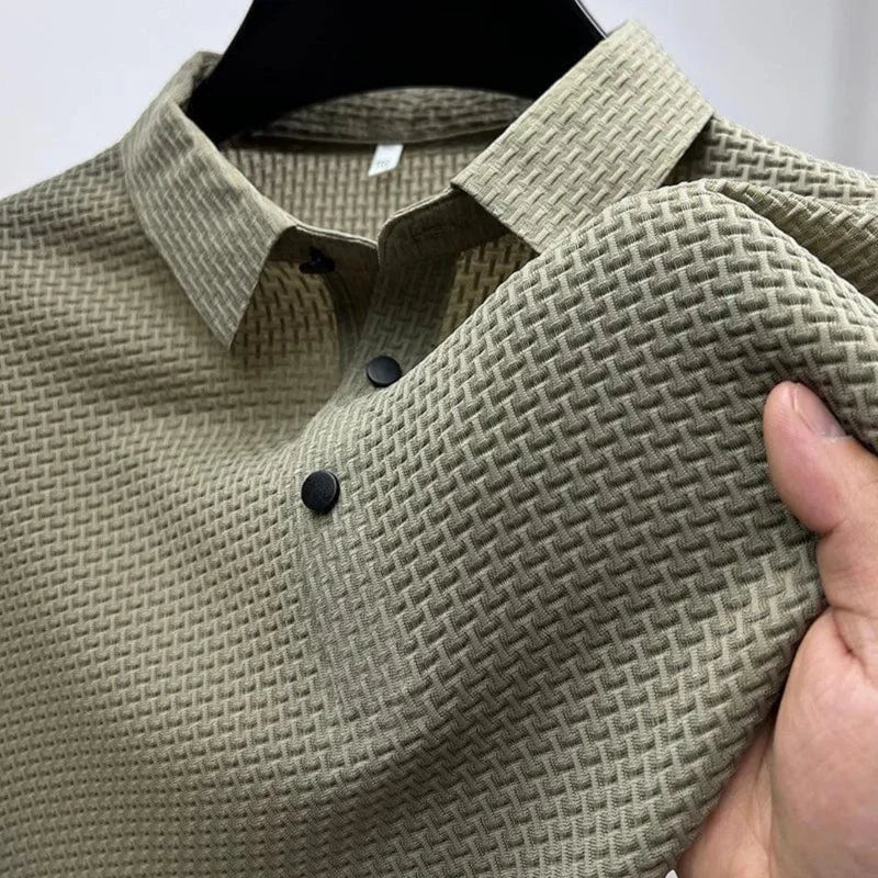 Polo Heren | Kreukvrije Polo Met Korte Mouwen-Boutique Moda
