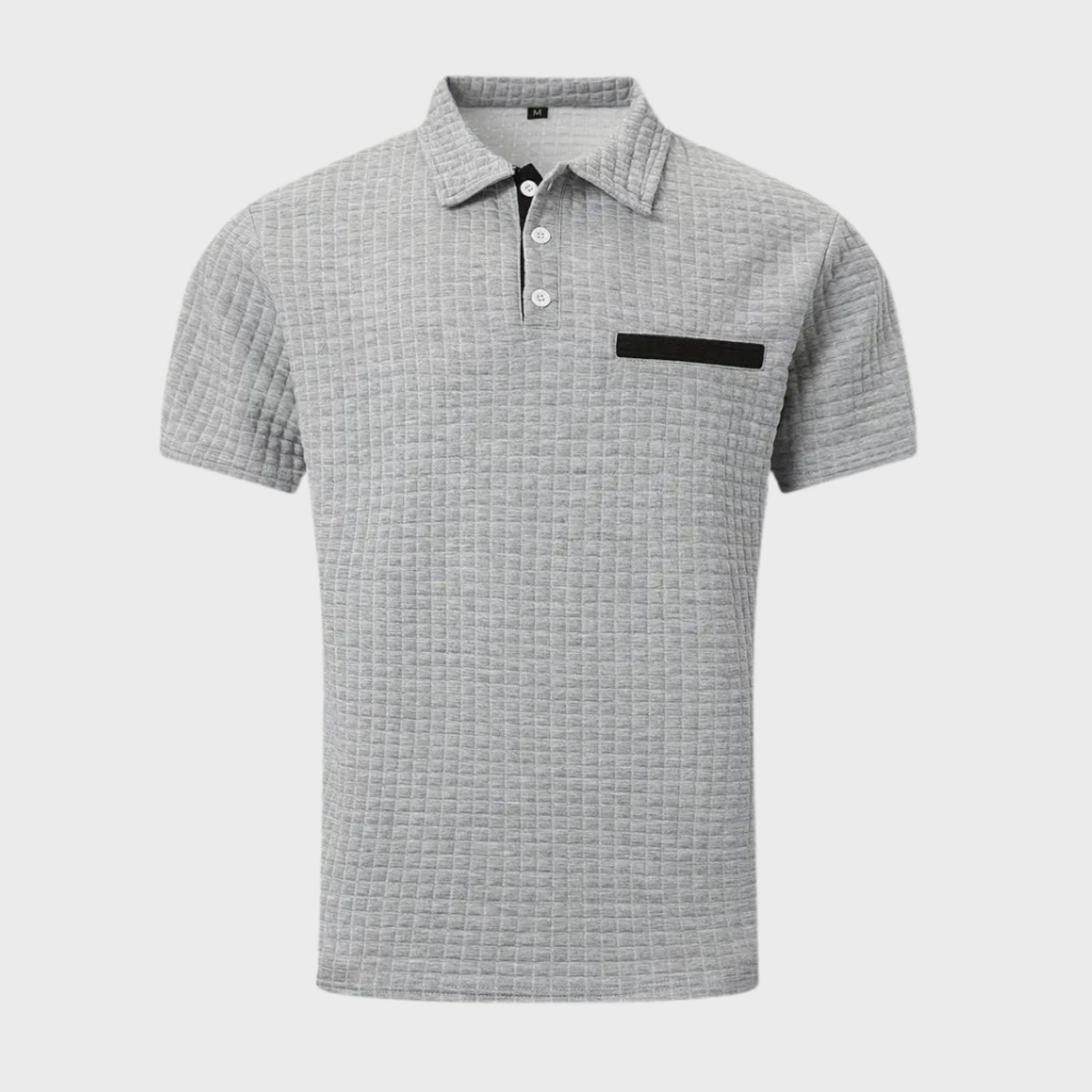 Polo T-shirt | Knoopsluiting | Borstzak | T-shirt met kraag | Polo's voor heren-Boutique Moda