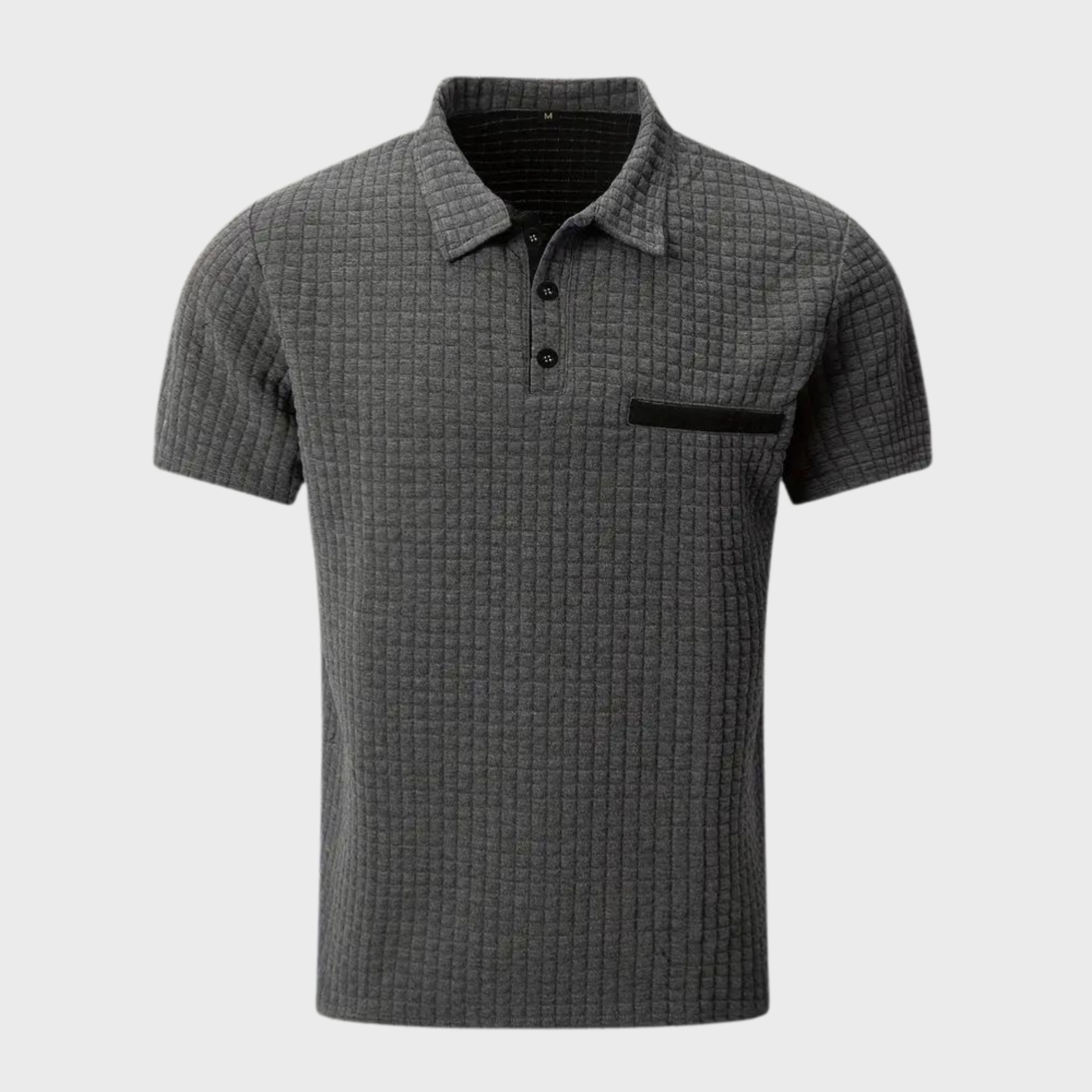 Polo T-shirt | Knoopsluiting | Borstzak | T-shirt met kraag | Polo's voor heren-Boutique Moda