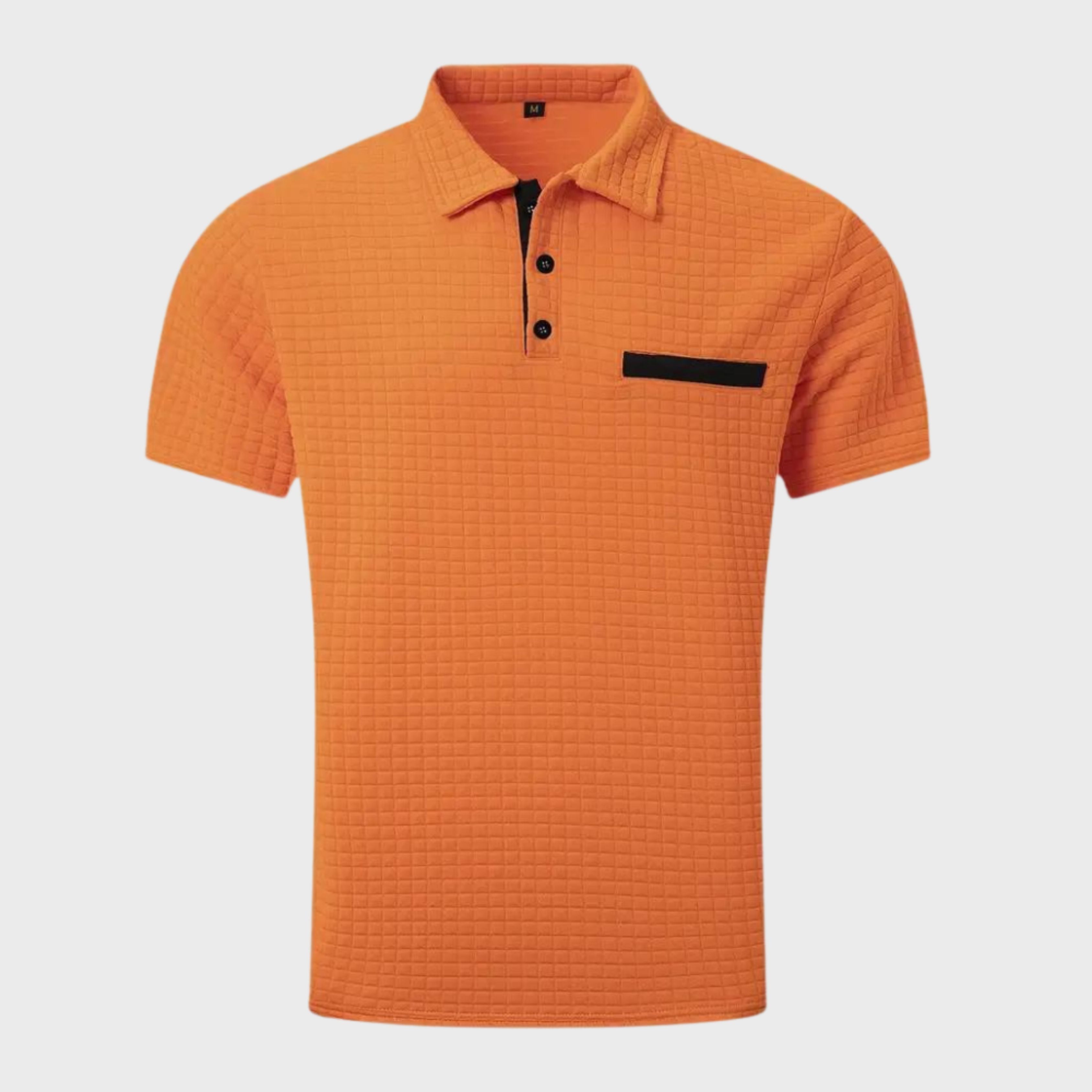 Polo T-shirt | Knoopsluiting | Borstzak | T-shirt met kraag | Polo's voor heren-Boutique Moda