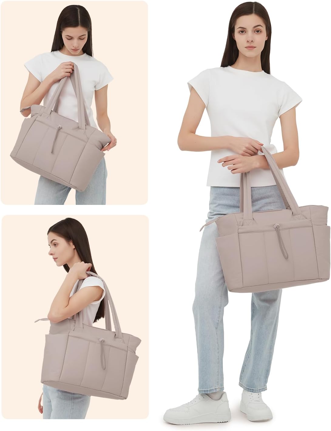 Puffer Tas | Multi Zak | Bekerhouder | Gewatteerde Tas | Draagtas-Boutique Moda