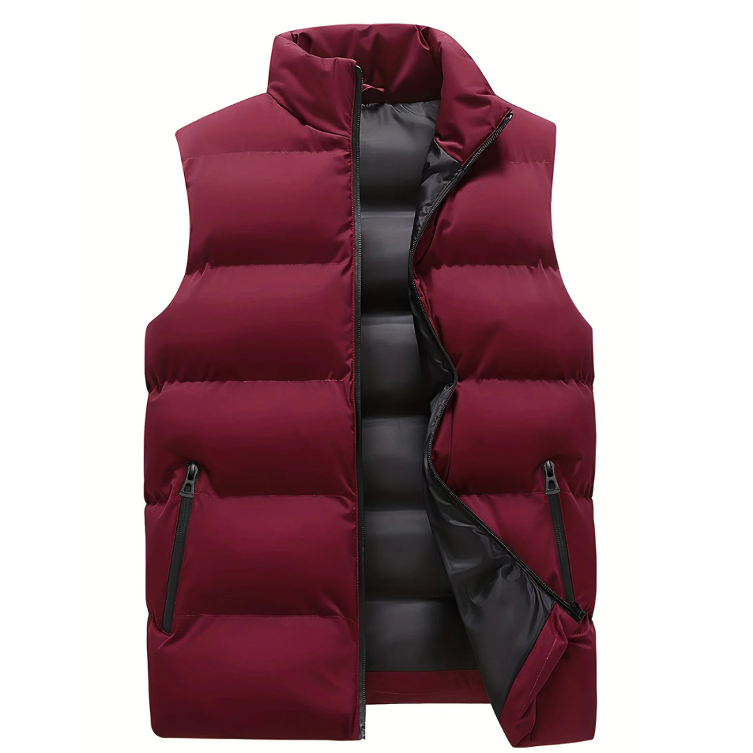 Puffer Vest - Mouwloze bodywarmer met rits voor mannen-Boutique Moda