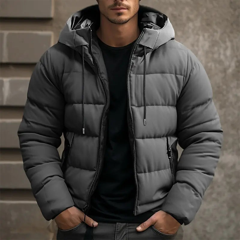Pufferjas - Gewatteerd - Met capuchon - Donsjas - Winterjas voor mannen-Boutique Moda