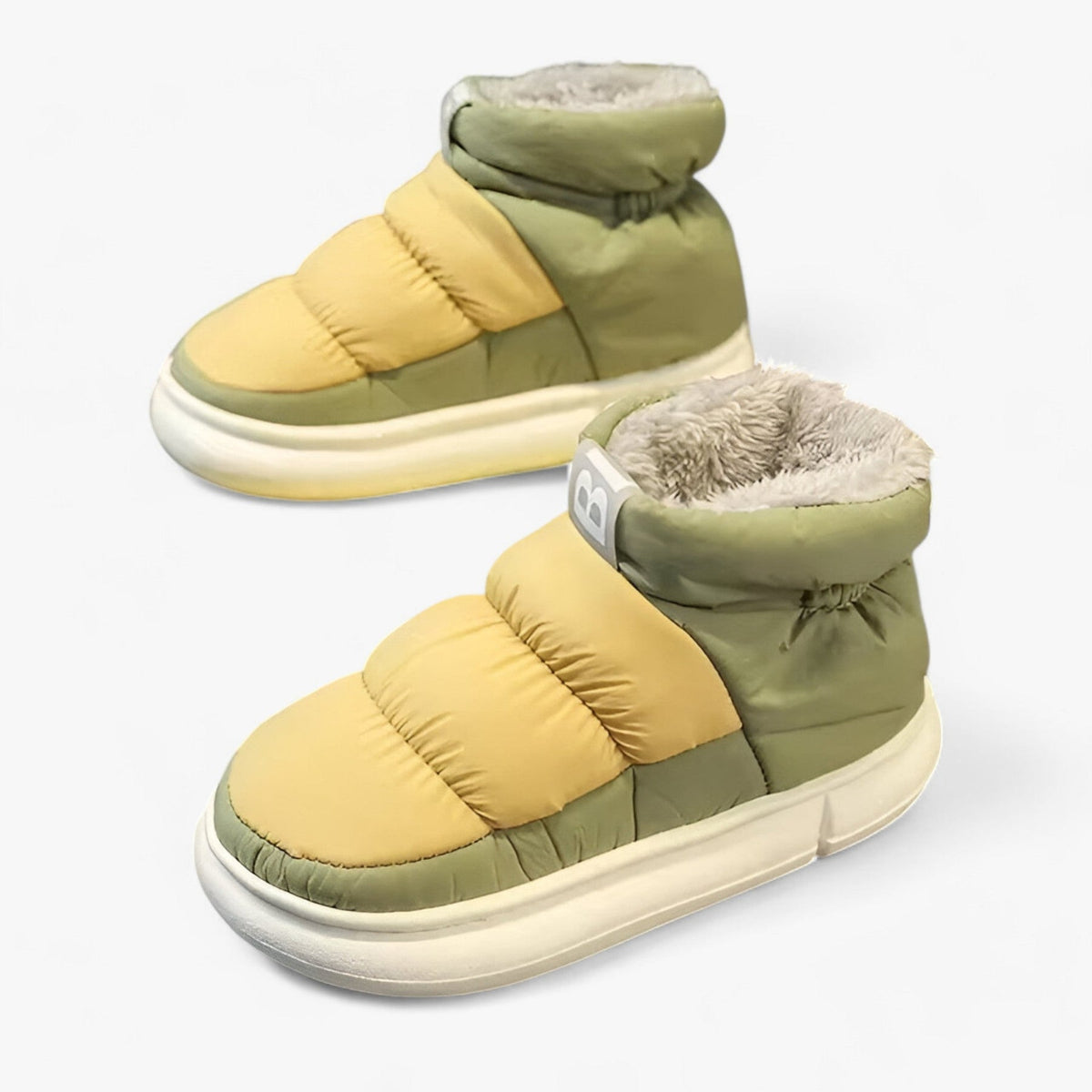 Pufferschoenen | Slip-On | Met fleece gevoerd | Sneeuwlaarzen | Winterschoenen