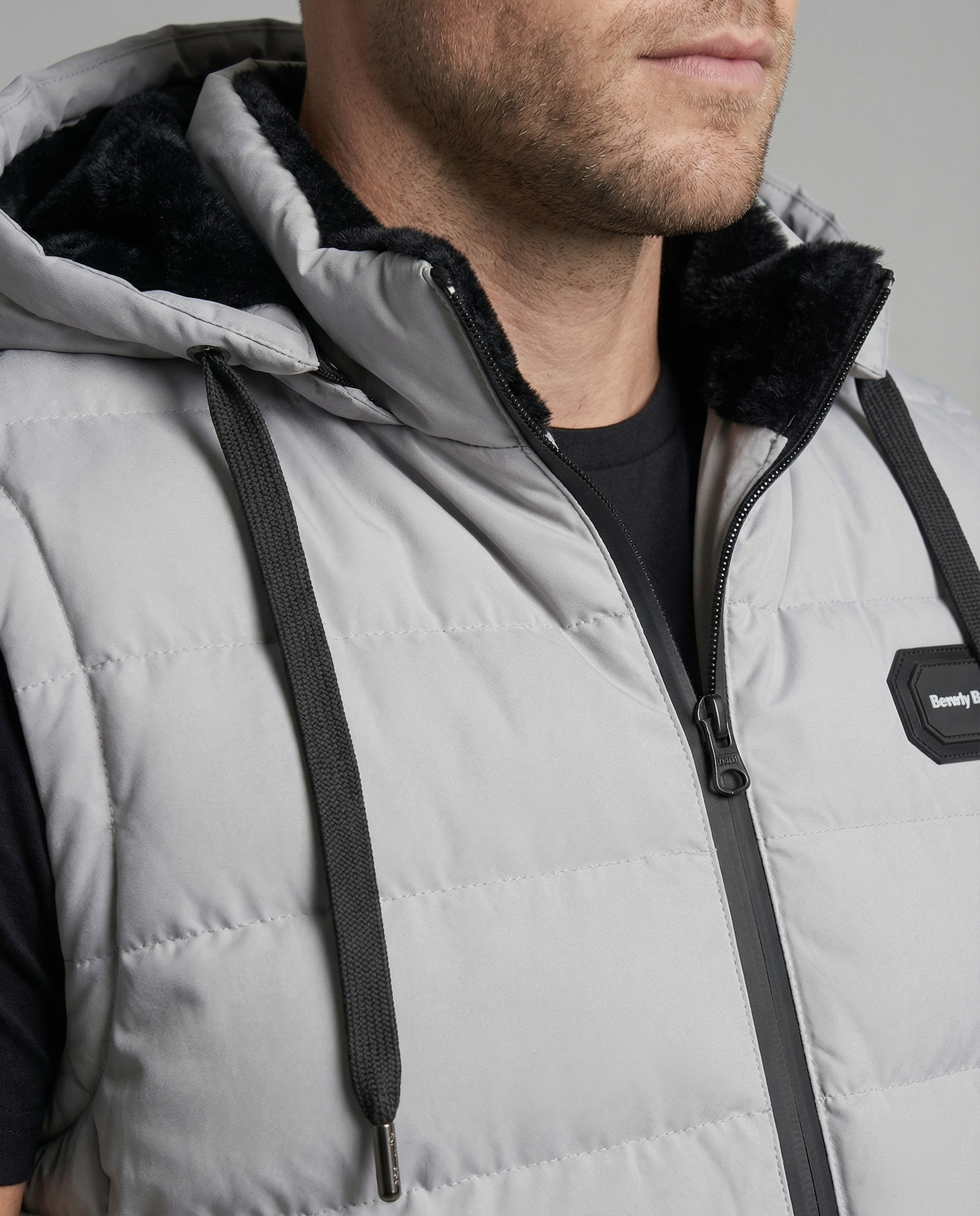 Puffervest - Met capuchon - Met rits - Bodywarmer - Herenvest-Boutique Moda