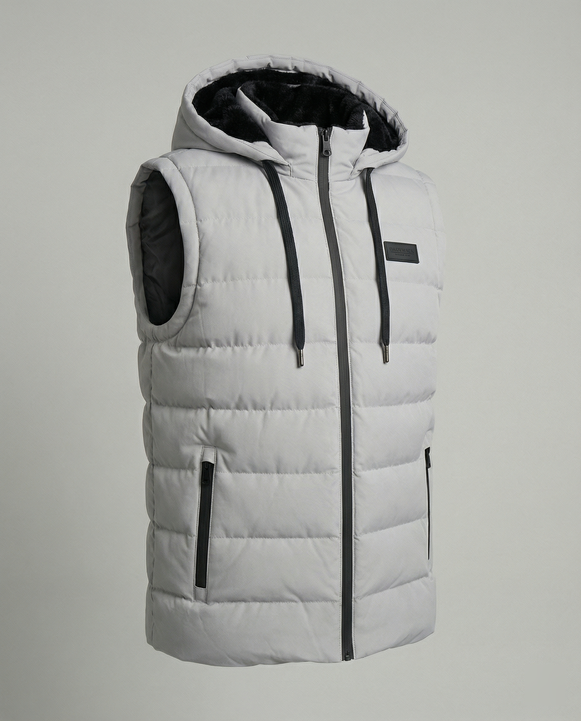 Puffervest - Met capuchon - Met rits - Bodywarmer - Herenvest-Boutique Moda
