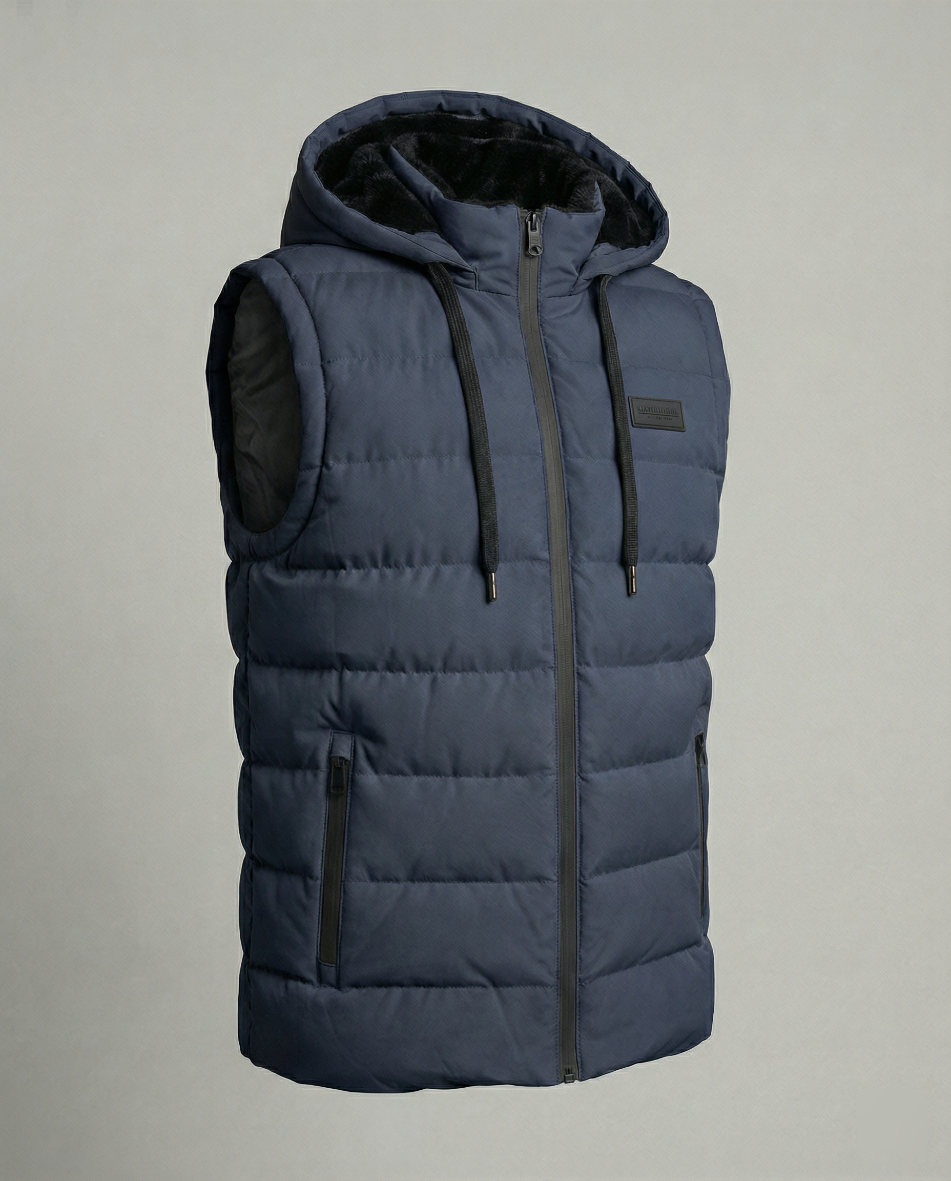 Puffervest - Met capuchon - Met rits - Bodywarmer - Herenvest-Boutique Moda