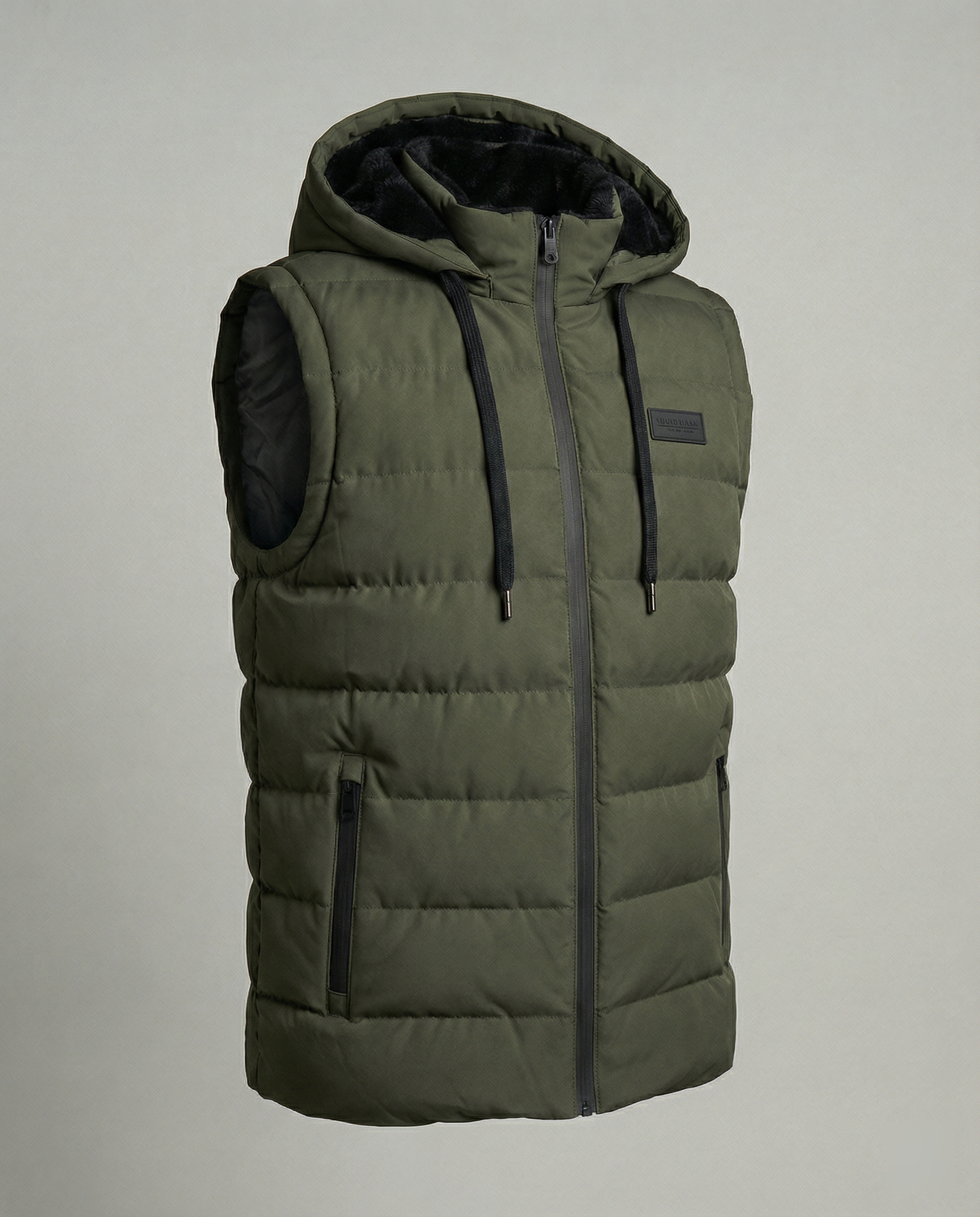 Puffervest - Met capuchon - Met rits - Bodywarmer - Herenvest-Boutique Moda