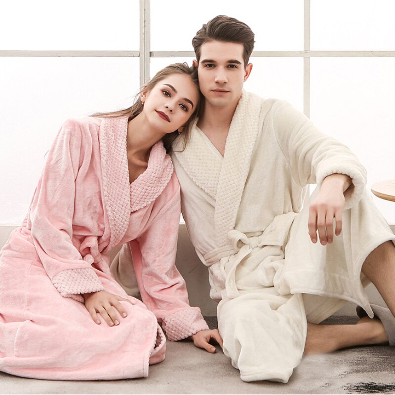 Quinna Long Bathrobe | Zachte en gezellige badjas die u warm houdt tijdens de kille winter.-Boutique Moda