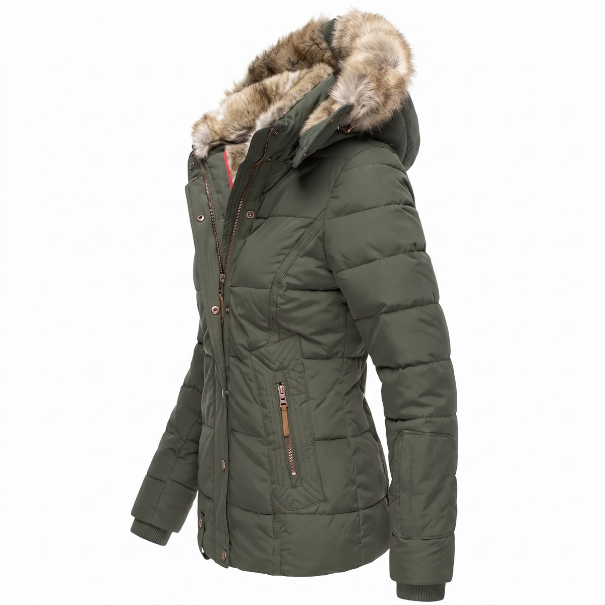 Winterjas, zijkant
