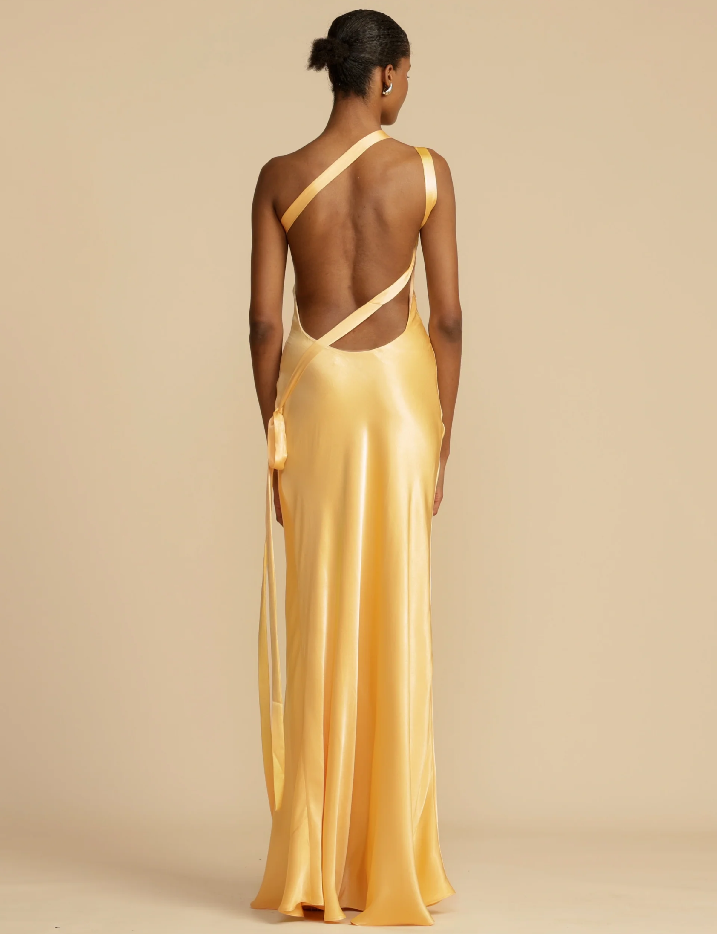 Satijnen Jurk - Elegante Open Rug Maxi Cocktail Zomerjurk-Boutique Moda