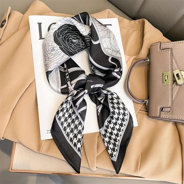Satijnen sjaal – Elegante, zijdezachte sjaal voor dames-Boutique Moda