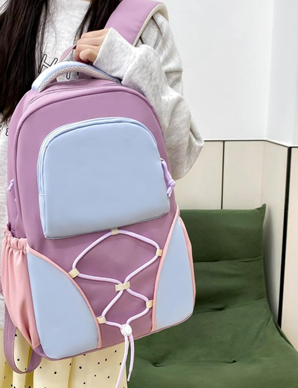 Schooltas | 4-Delige Rugzakset met Etui | Waterdicht Nylon-Boutique Moda