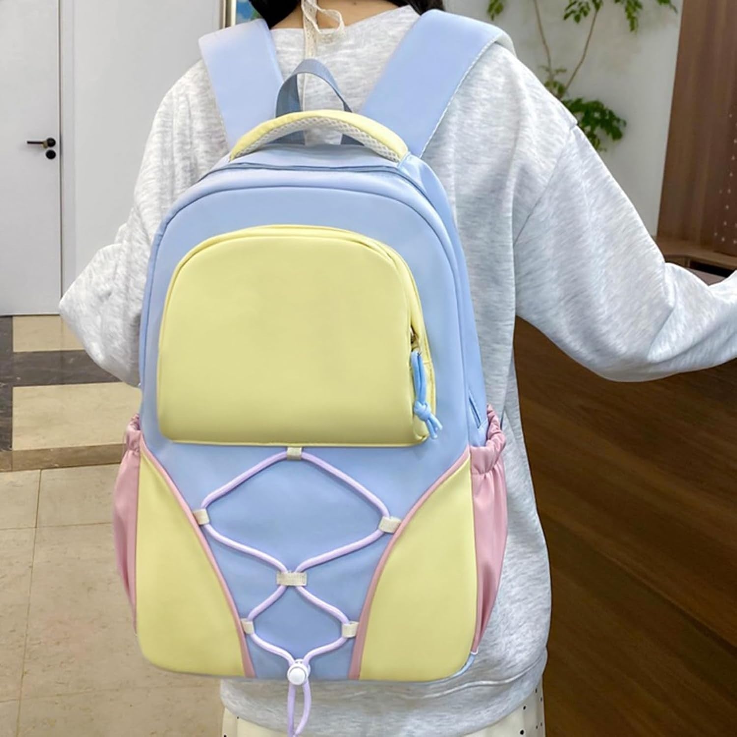 Schooltas | 4-Delige Rugzakset met Etui | Waterdicht Nylon-Boutique Moda