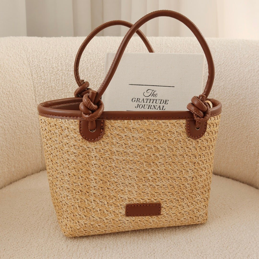 Schoudertas Dames | Geweven Stro | Kleine Zomertas-Boutique Moda