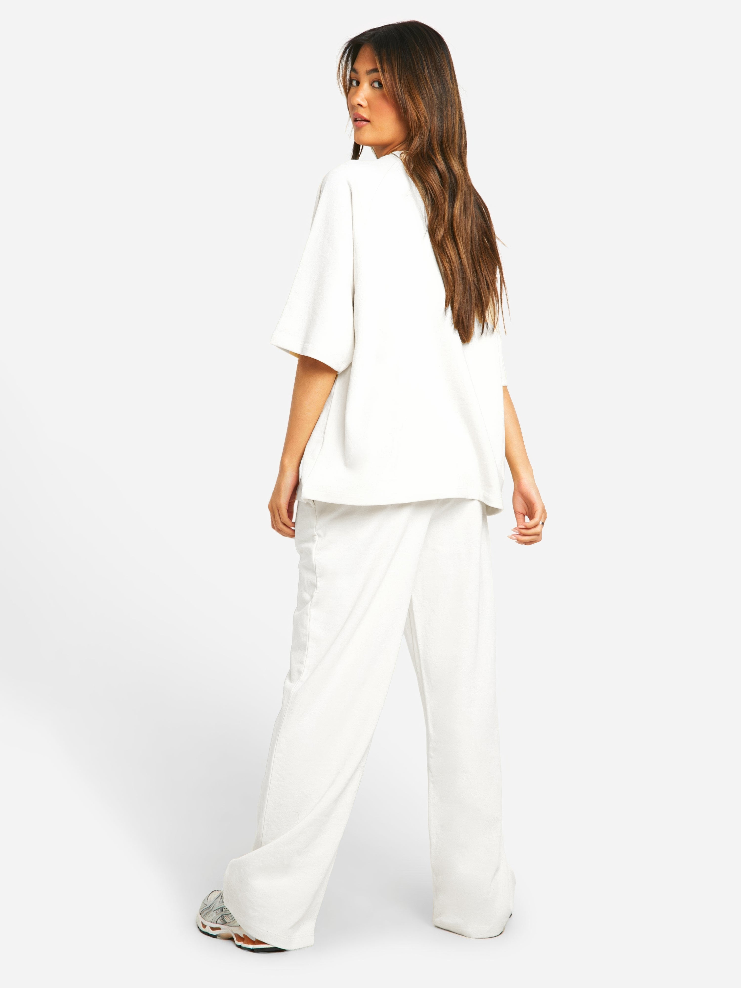 Set met oversized T-shirt en joggingbroek – Casual tweedelige set voor dames-Boutique Moda