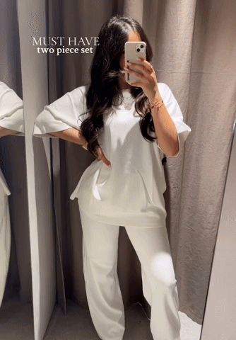 Set met oversized T-shirt en joggingbroek – Casual tweedelige set voor dames-Boutique Moda