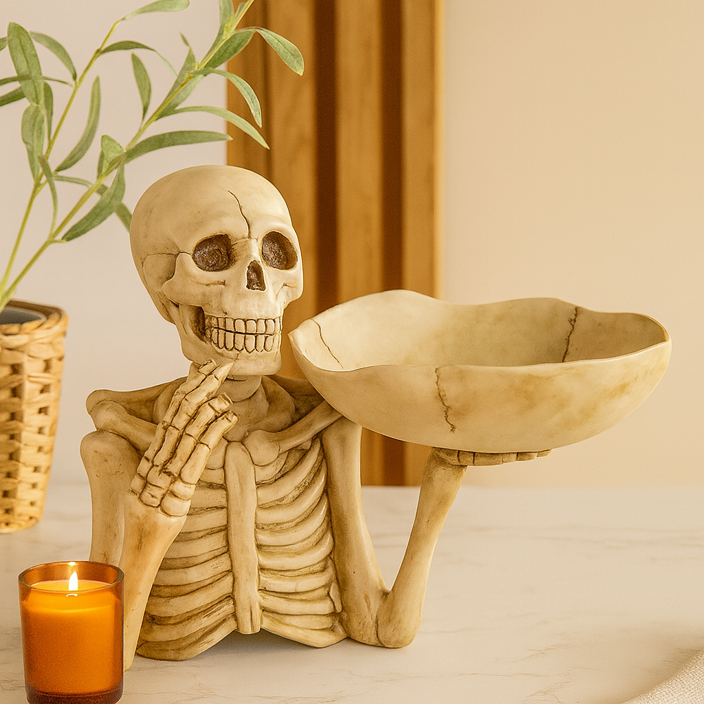 Skeletdecor - Schedelkom tafeldecoratie voor Halloween-Boutique Moda
