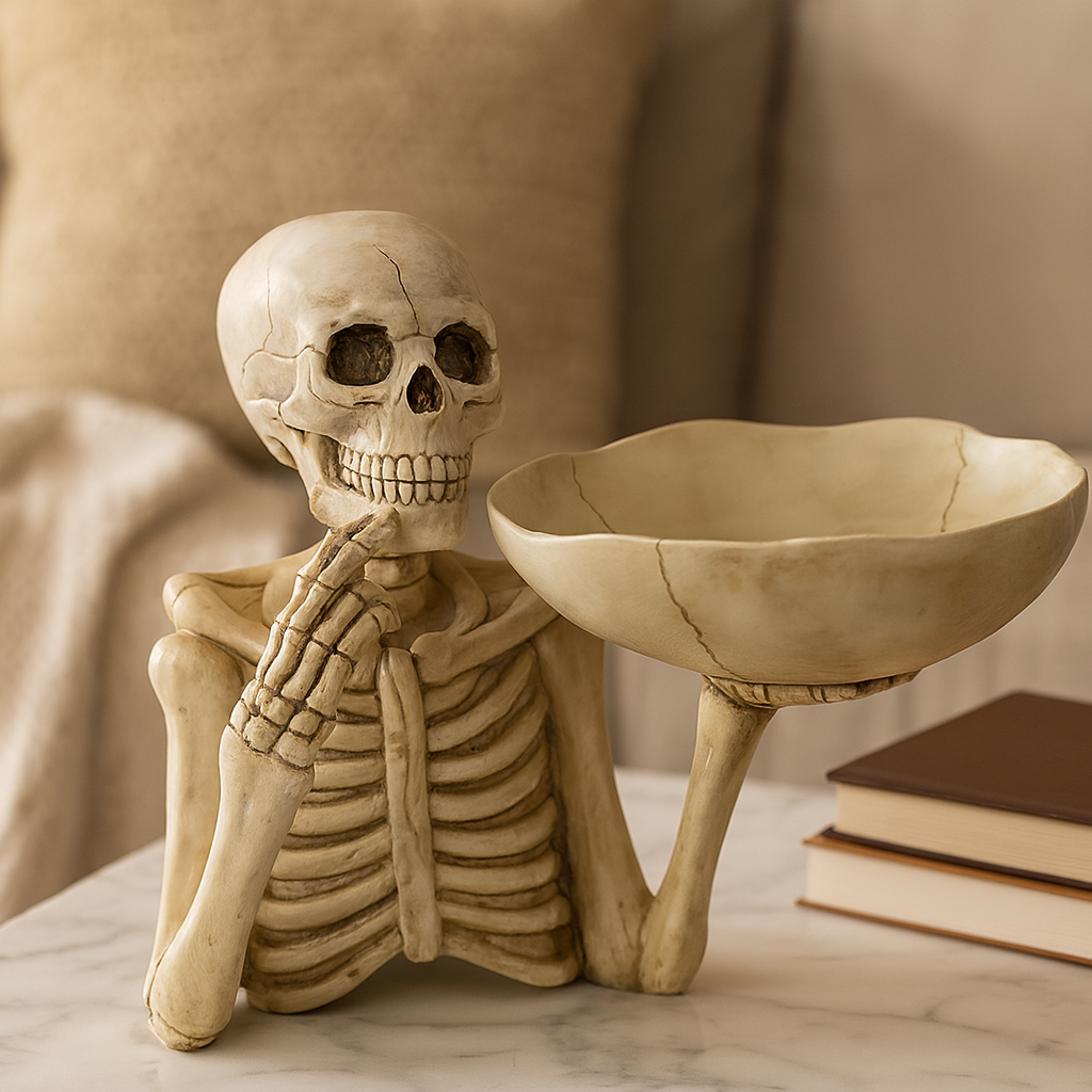 Skeletdecor - Schedelkom tafeldecoratie voor Halloween-Boutique Moda