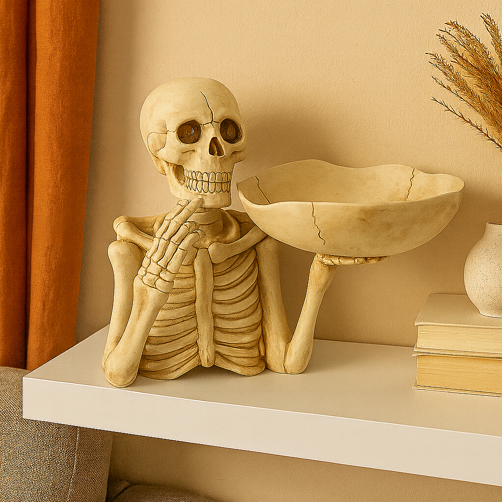 Skeletdecor - Schedelkom tafeldecoratie voor Halloween-Boutique Moda