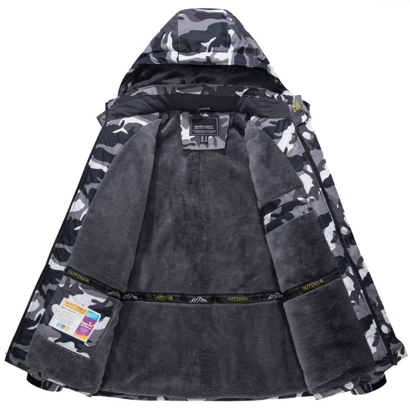 Ski-jas - Met capuchon - Met bontvoering - Sneeuwjas - Winterjas voor heren-Boutique Moda