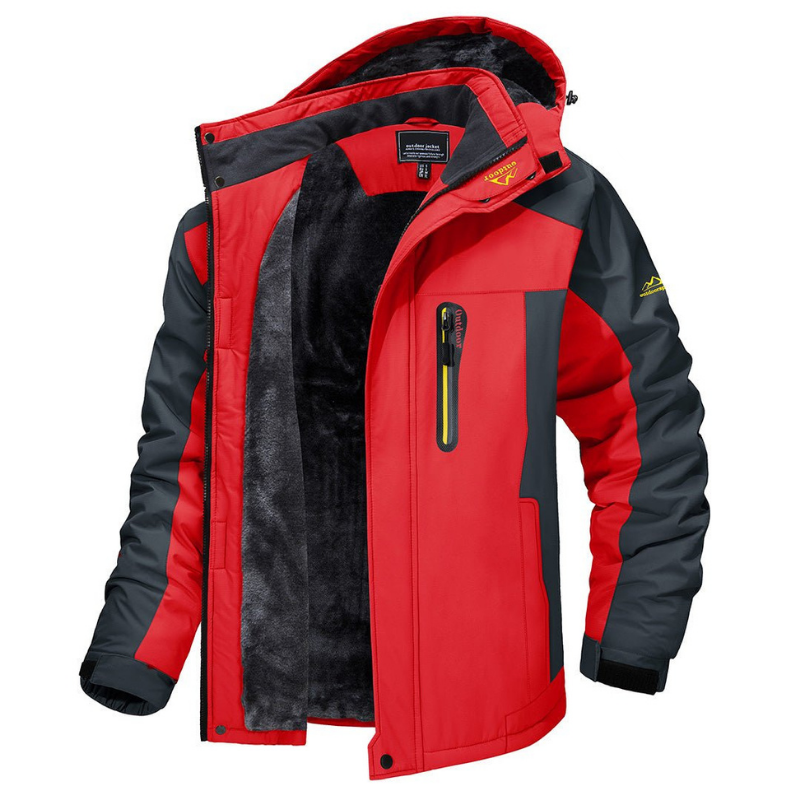 Ski-jas - Met capuchon - Met bontvoering - Sneeuwjas - Winterjas voor heren-Boutique Moda