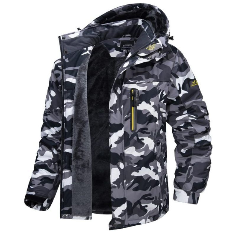 Ski-jas - Met capuchon - Met bontvoering - Sneeuwjas - Winterjas voor heren-Boutique Moda
