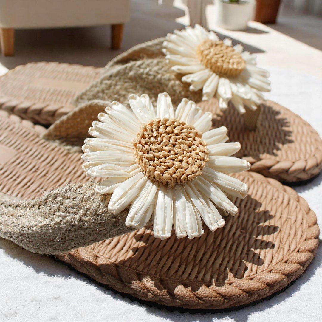 Slippers Dames | Slides met Madeliefje | EVA Antislip-Boutique Moda