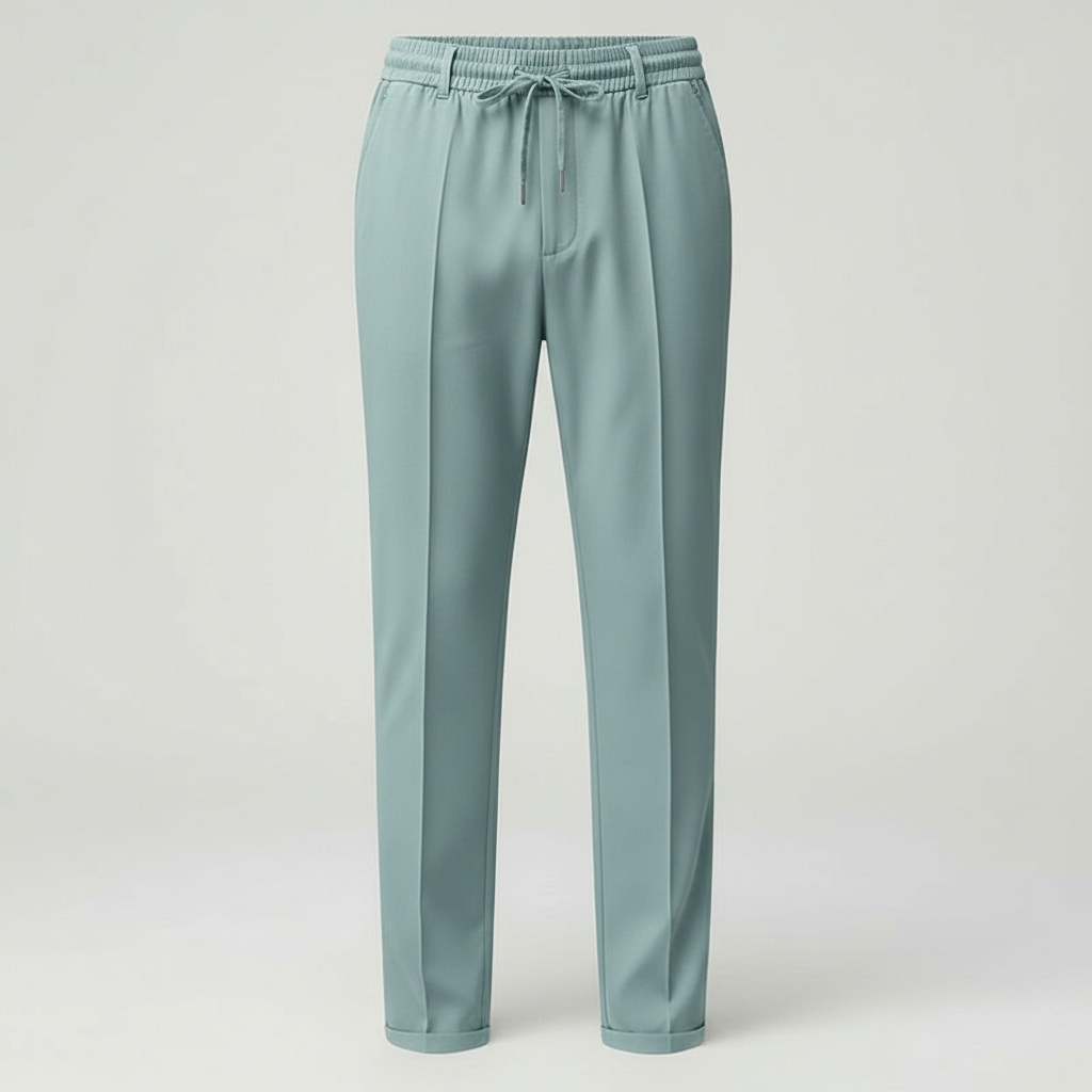 Smalle joggingbroeken – stretchbroeken voor heren met elastische tailleband en trekkoord-Boutique Moda
