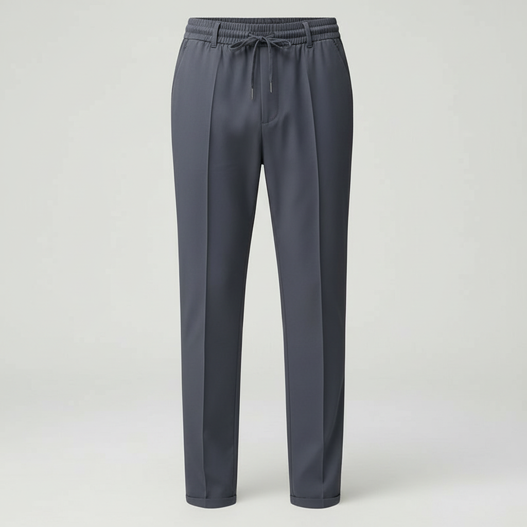 Smalle joggingbroeken – stretchbroeken voor heren met elastische tailleband en trekkoord-Boutique Moda