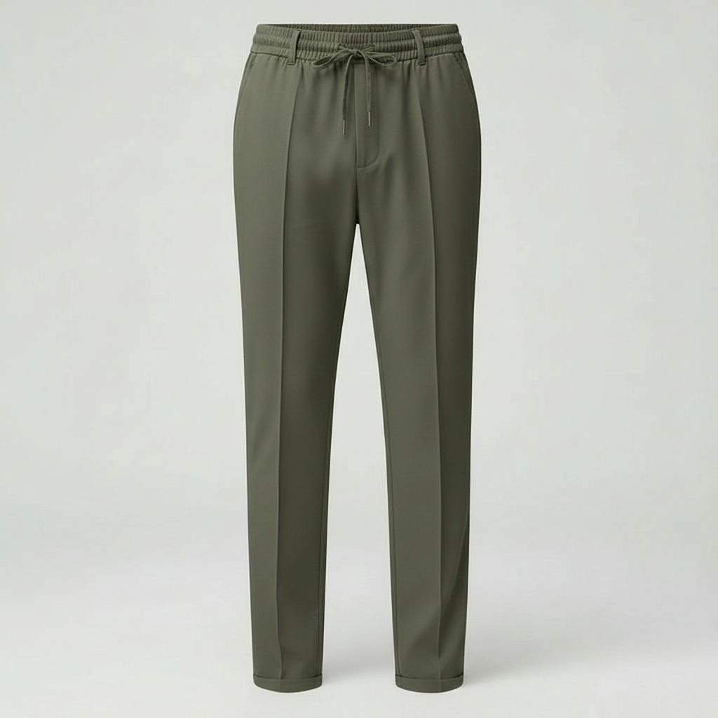Smalle joggingbroeken – stretchbroeken voor heren met elastische tailleband en trekkoord-Boutique Moda