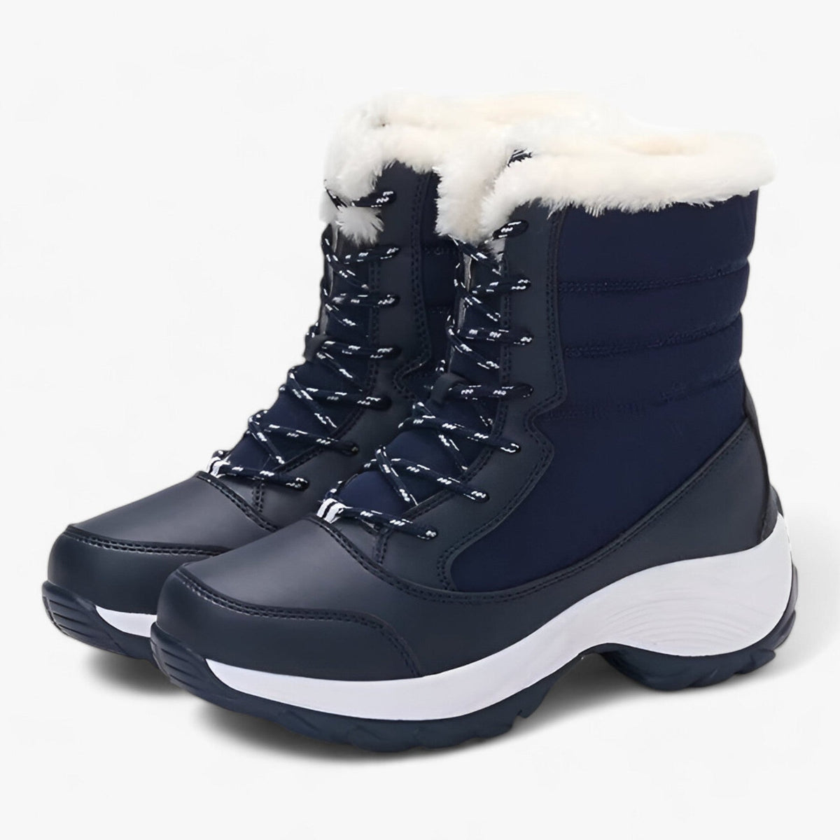 Sneeuwlaarzen | Vetersluiting | Antislip | Bontgevoerde Laarzen | Winterlaarzen voor vrouwen