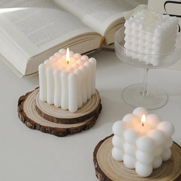 Sojakaars | Handgemaakt Decoratief | Hartjes Ribbels Laagjes-Boutique Moda