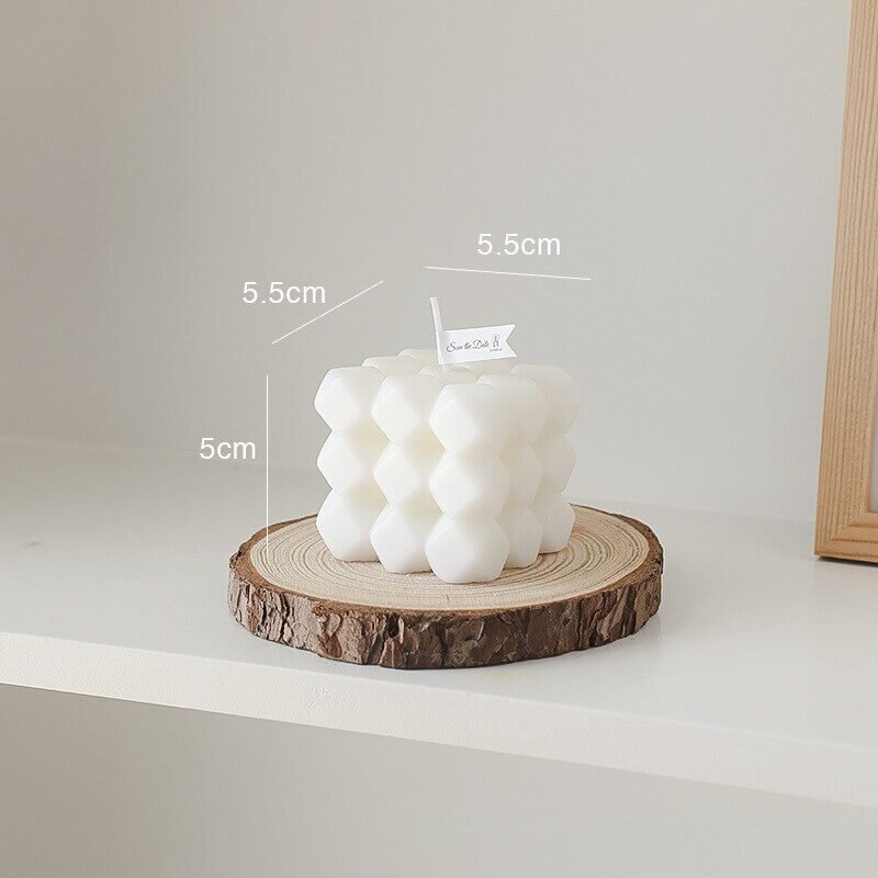 Sojakaars | Handgemaakt Decoratief | Hartjes Ribbels Laagjes-Boutique Moda