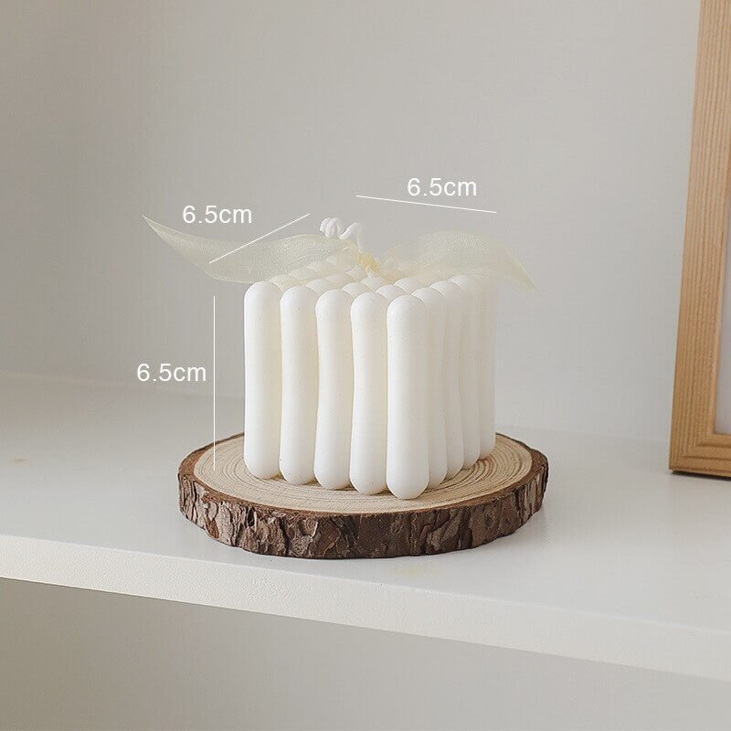Sojakaars | Handgemaakt Decoratief | Hartjes Ribbels Laagjes-Boutique Moda
