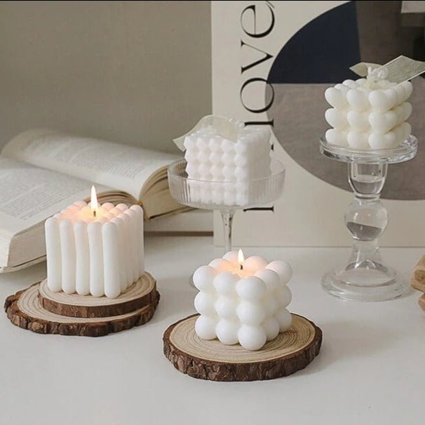 Sojakaars | Handgemaakt Decoratief | Hartjes Ribbels Laagjes-Boutique Moda