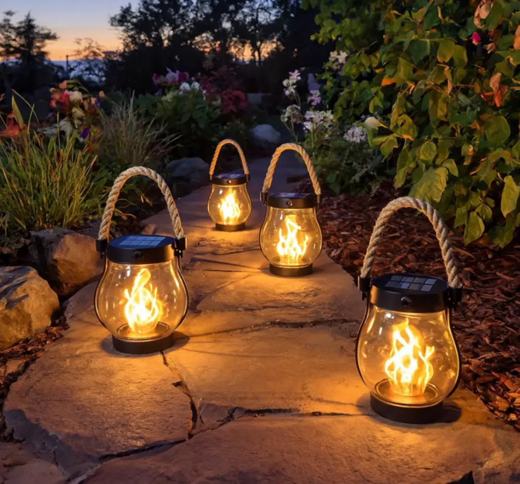 Solar Vlam-Lantaarn | Sfeerverlichting met Flikkereffect | Tuin & Terras-Boutique Moda