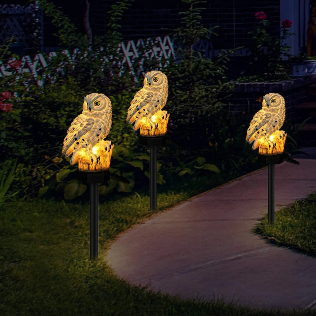 Solar tuinlamp uil | 45 cm hoog | IP65-Boutique Moda