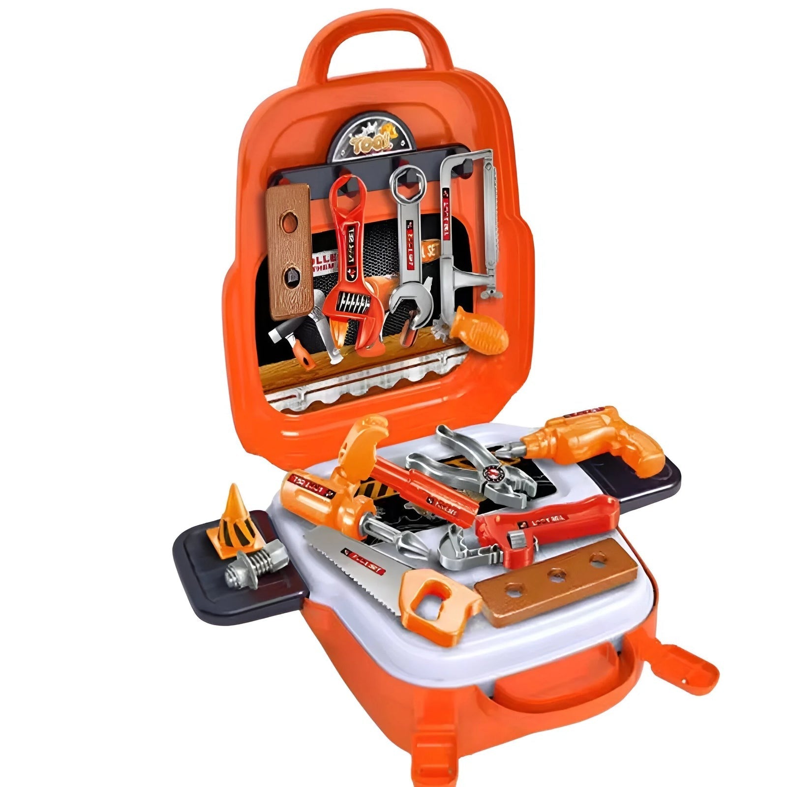 Speelgoed Gereedschap | Kinder Gereedschapskoffer | Draagbaar als Rugzak-Boutique Moda